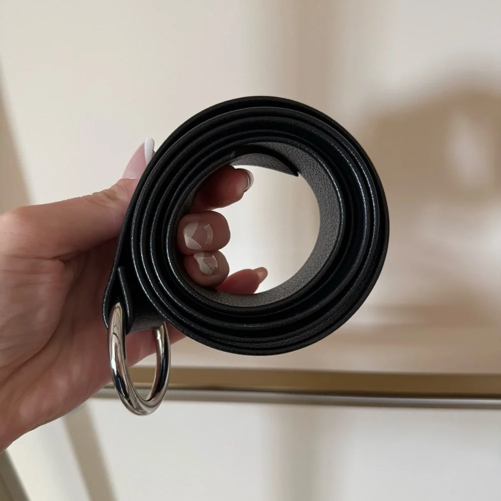 B-Low the belt black and silver ring belt - Picture 4 of 4